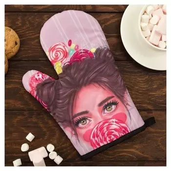 Варежка этель Love Life "Сладкоежка" 26*16 см, 100% п/э