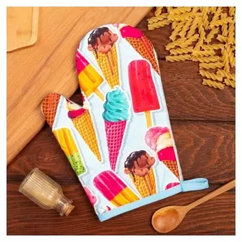 Варежка этель "Сладости" 26*16 см, 100% п/э