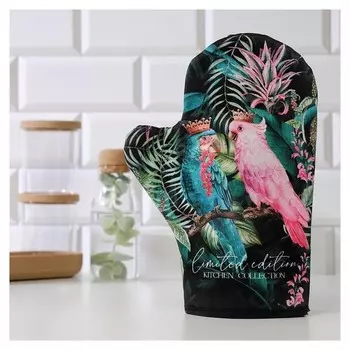 Варежка-прихватка "Limited Edition" 20х28см,саржа, 100% х/л, ватин 250г/м2