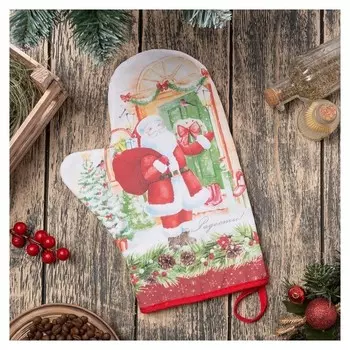 Варежка-прихватка "Радости" 20х28 см,100% х/л, ватин 250г/м2