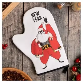 Варежка-прихватка "Rock Grandfather" 20х28см,саржа, 100% х/л, ватин 250г/м2