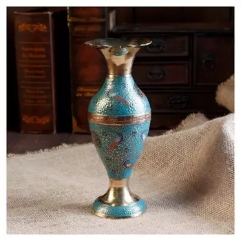 Ваза "Цветок" латунь 8х8х21 см