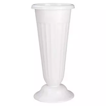 Ваза для цветов под срезку, белая