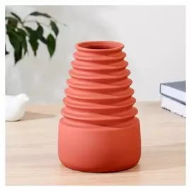 Ваза керамика "Беат" H=20 см, D=8см кирпичный