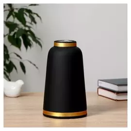 Ваза керамика "Белла" D-6см 11,5х20 см. чёрный