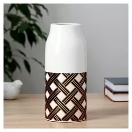 Ваза керамика "Илга" плетение, D-6.5см 9,5х22 см