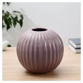 Ваза керамика "Леона" H=20 см, D=7см сиреневый
