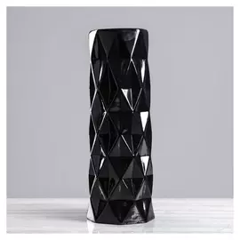 Ваза напольная "Поли" чёрная, глазурь, 40,5 см, керамика