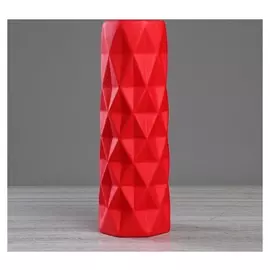 Ваза напольная "Поли", муар, красная, 41 см, керамика