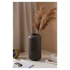Ваза настольная "Юта", коричнево-серая, керамика, 30 см