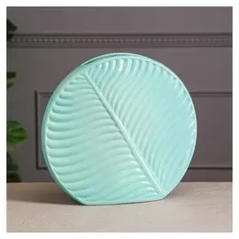 Ваза настольная "Пальма", голубая, керамика, 28*31 см