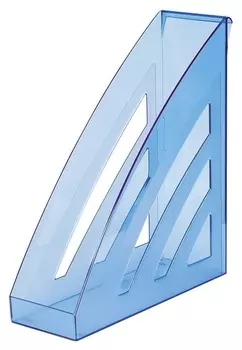 Вертикальный накопитель Attache City 90мм прозр. синий