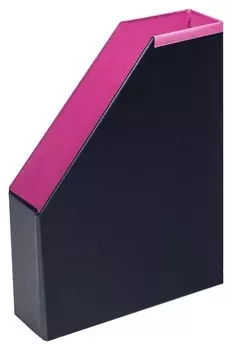 Вертикальный накопитель Bantex 70мм складной модерн фуксия