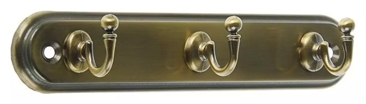 Вешалка 3-х местная Kv103ab, цвет бронза