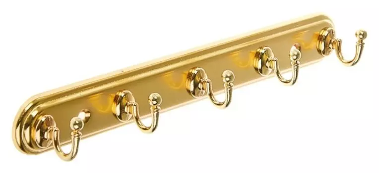 Вешалка 5-ти местная 709-5е, цвет золото