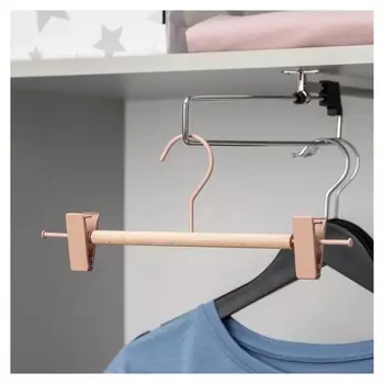 Вешалка для брюк и юбок Savanna Wood, 28×13×2,8 см, цвет розовый