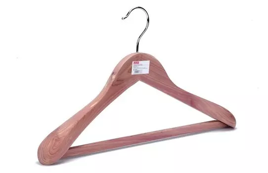 Вешалка Jas плечики Attache Dl0614 анатом перек, дер. кедр/кр. хром