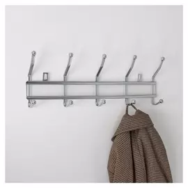 Вешалка настенная доляна «Рейн», на 5 двойных крючков, 41,5×14×5,5 см