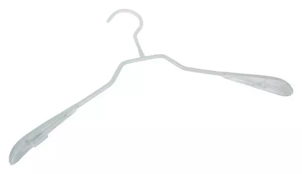 Вешалка-плечики для одежды антискользящая, размер 40-42, цвет белый