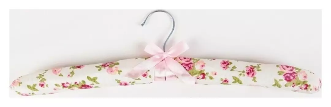 Вешалка-плечики для одежды мягкая «Розы нежные», размер 40-42