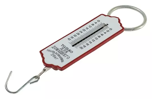 Весы механические Luazon, безмен, 20 кг, цена деления 500 г
