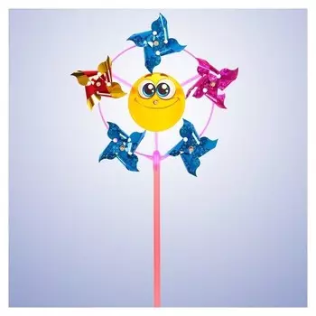 Ветерок с фольгой «Смайл», 42 см