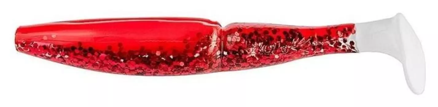 Виброхвост Helios Guru 7,6 см Red Sparkles WT Hs-29-034, набор 9 шт.