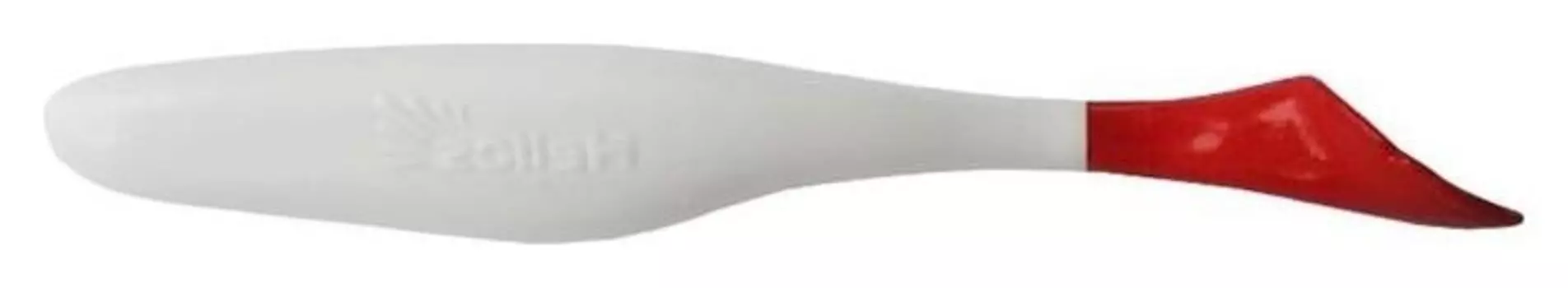 Виброхвост Helios Vigor 9,5 см White &amp; Red Hs-6-003, 7 шт.