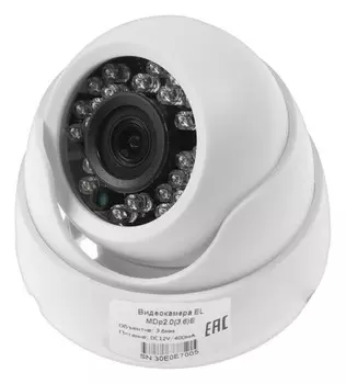 Видеокамера внутренняя EL Mdp2.0(3.6)e, Ahd, 2.1 Мп, 1080 Р, объектив 3.6, пластик