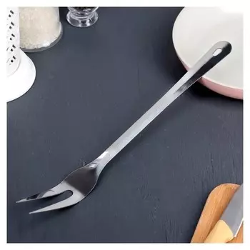 Вилка для мяса «Стил», ручная полировка, 35 см