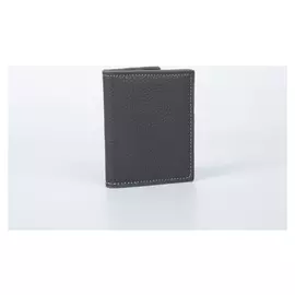 Визитница, 20 листов, цвет серый