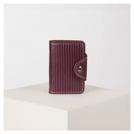 Визитница, 25 листов, цвет бордовый