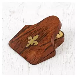 Визитница дерево "Восторг" 8х6,5х3,5 см