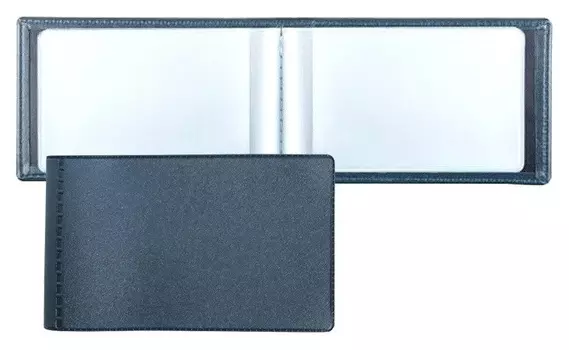 Визитница для 28 карт, горизонтальный, 60x100 мм, синий 2754-101