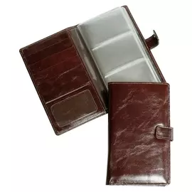 Визитница настольная,3 кармана,на 72 визитки,grand,кож.коньяк,02-143-0823