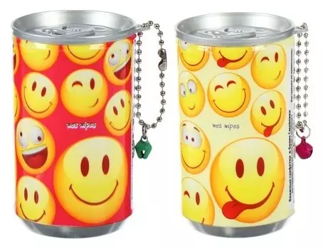 Влажные салфетки Смайлики в банке
