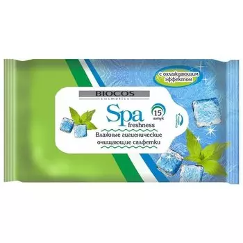 Влажные салфетки Spa Freshness с охлаждающим эффектом