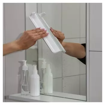 Водосгон для зеркал и душевых кабин, с подвесом, 25×5×4 см