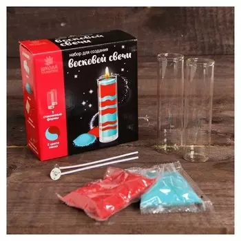 Восковая свеча своими руками "Лазурная гавань"