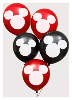 Воздушные шары "Mickey", микки маус, 12 дюйм (Набор 50 шт)