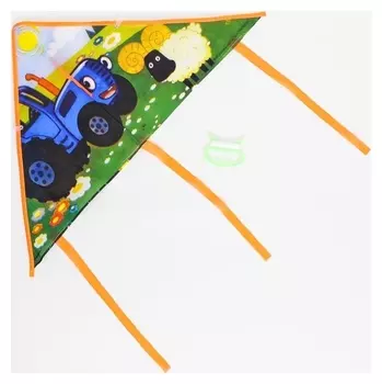 Воздушный змей "Барашка и трактор" синий трактор 50х80 см