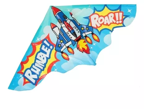 Воздушный змей «Истребитель», с леской