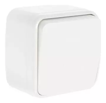 Выключатель TDM "Дача" народный, 10 А, Ip20, 1 клавиша, открытый, цвет сл. кость