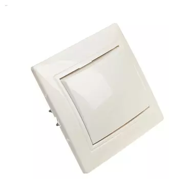 Выключатель Венера, 10 А, 1 клавиша, скрытый, белый