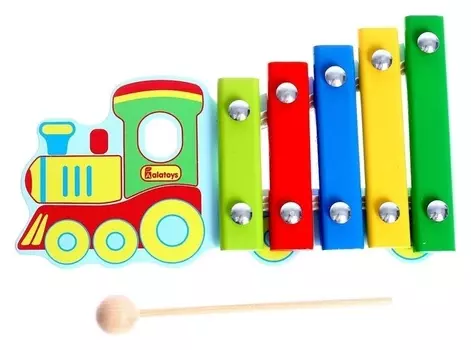 Ксилофон «Паровозик», 5 планок