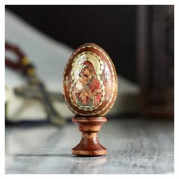 Яйцо сувенирное "Богоматерь почаевская", на подставке