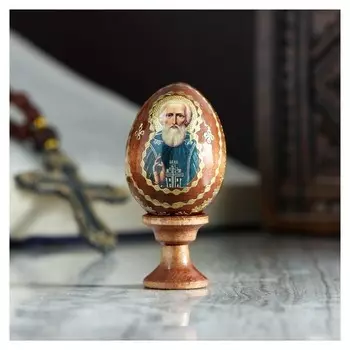 Яйцо сувенирное "Сергий радонежский", на подставке