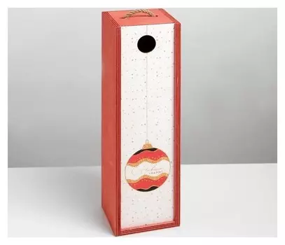 Ящик под бутылку «Ёлочный шар», 11 × 33 × 11 см