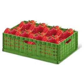 Ящик складной (FC 6418) 600х400х180 зеленый перфорированный