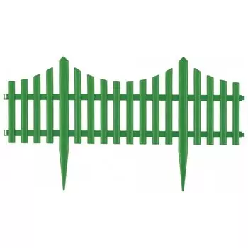 Забор декоративный "Гибкий", 24 х 300 см, зеленый